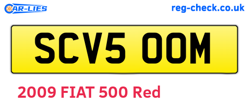 SCV500M are the vehicle registration plates.