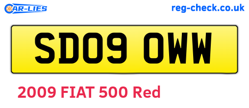 SD09OWW are the vehicle registration plates.