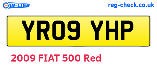 YR09YHP are the vehicle registration plates.