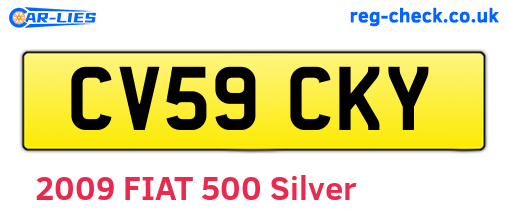 CV59CKY are the vehicle registration plates.