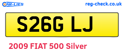 S26GLJ are the vehicle registration plates.