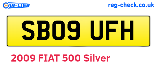 SB09UFH are the vehicle registration plates.