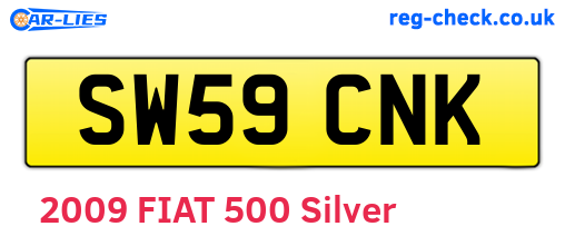 SW59CNK are the vehicle registration plates.