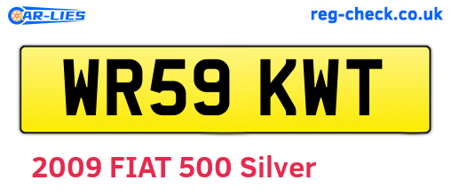 WR59KWT are the vehicle registration plates.