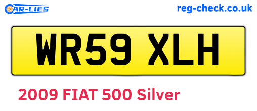 WR59XLH are the vehicle registration plates.