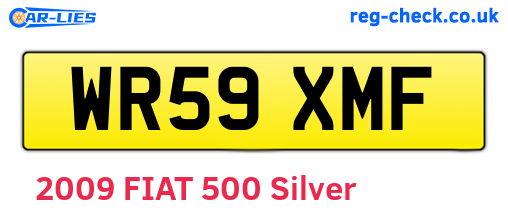WR59XMF are the vehicle registration plates.