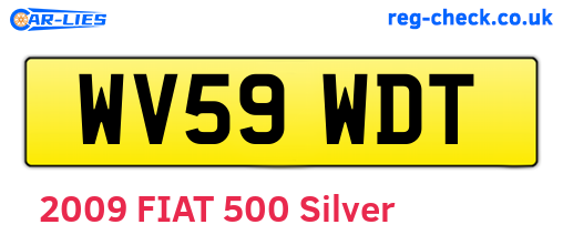 WV59WDT are the vehicle registration plates.