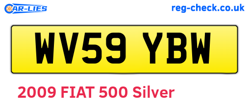 WV59YBW are the vehicle registration plates.
