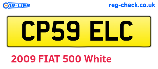 CP59ELC are the vehicle registration plates.