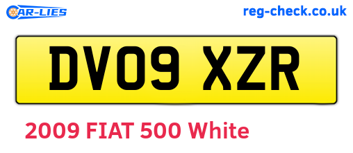 DV09XZR are the vehicle registration plates.