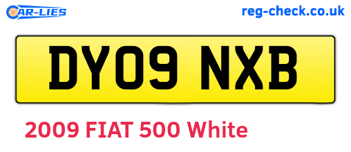 DY09NXB are the vehicle registration plates.