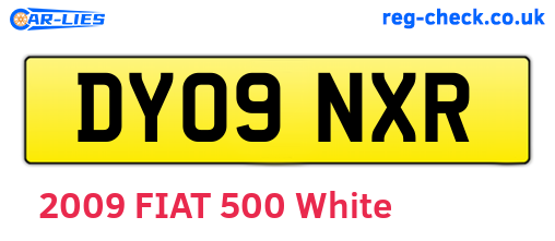 DY09NXR are the vehicle registration plates.