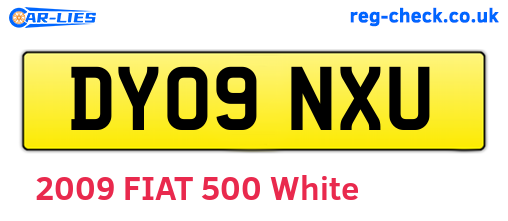DY09NXU are the vehicle registration plates.
