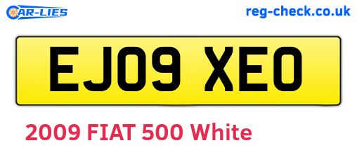 EJ09XEO are the vehicle registration plates.