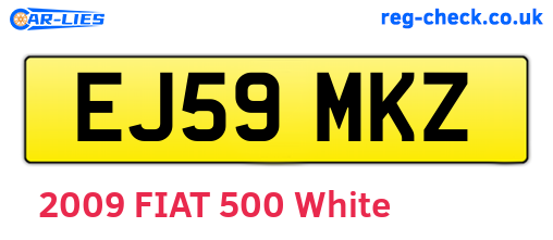 EJ59MKZ are the vehicle registration plates.