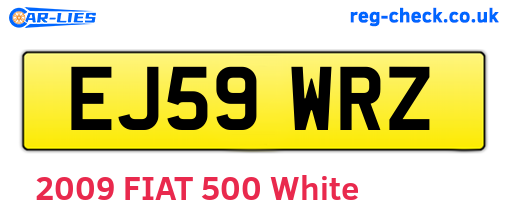 EJ59WRZ are the vehicle registration plates.