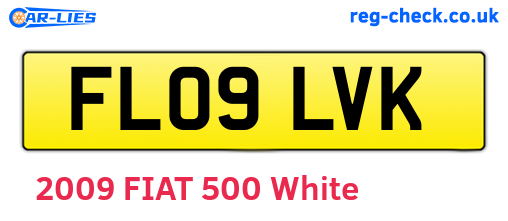 FL09LVK are the vehicle registration plates.