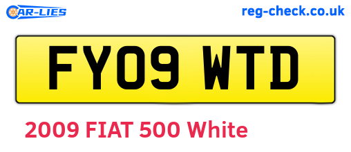 FY09WTD are the vehicle registration plates.