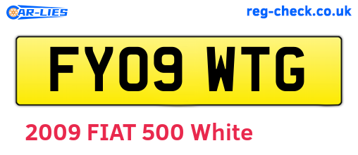 FY09WTG are the vehicle registration plates.