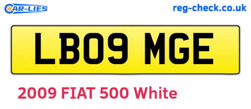 LB09MGE are the vehicle registration plates.