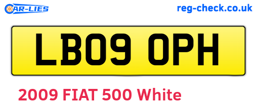 LB09OPH are the vehicle registration plates.