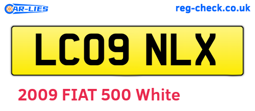 LC09NLX are the vehicle registration plates.