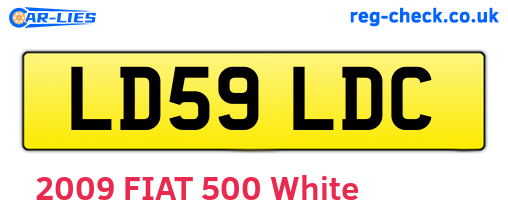 LD59LDC are the vehicle registration plates.