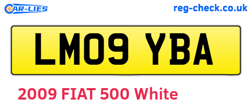 LM09YBA are the vehicle registration plates.