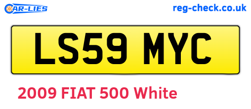 LS59MYC are the vehicle registration plates.