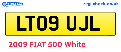 LT09UJL are the vehicle registration plates.