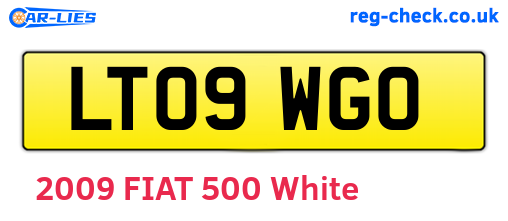 LT09WGO are the vehicle registration plates.