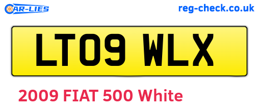 LT09WLX are the vehicle registration plates.