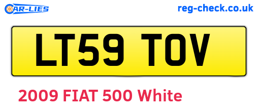 LT59TOV are the vehicle registration plates.