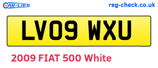 LV09WXU are the vehicle registration plates.