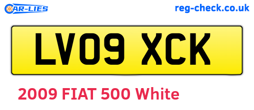 LV09XCK are the vehicle registration plates.