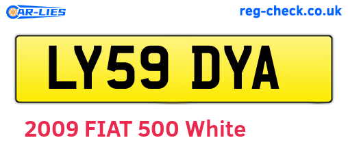 LY59DYA are the vehicle registration plates.