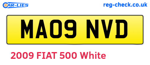 MA09NVD are the vehicle registration plates.