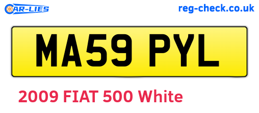 MA59PYL are the vehicle registration plates.