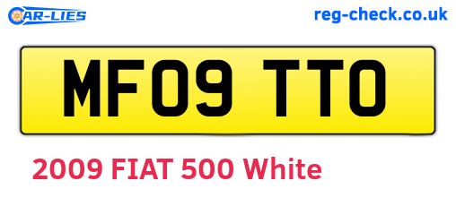 MF09TTO are the vehicle registration plates.