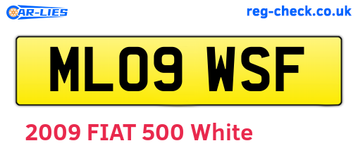 ML09WSF are the vehicle registration plates.