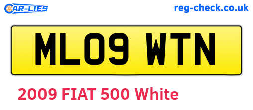 ML09WTN are the vehicle registration plates.