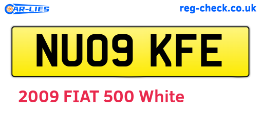 NU09KFE are the vehicle registration plates.