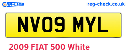 NV09MYL are the vehicle registration plates.