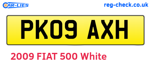 PK09AXH are the vehicle registration plates.