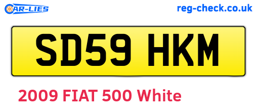SD59HKM are the vehicle registration plates.
