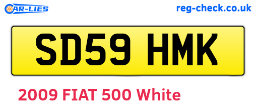 SD59HMK are the vehicle registration plates.
