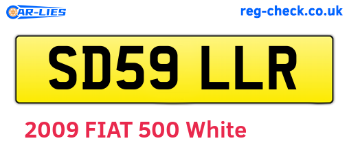 SD59LLR are the vehicle registration plates.