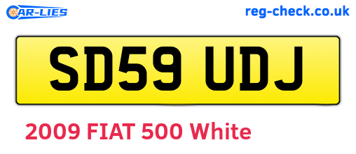 SD59UDJ are the vehicle registration plates.