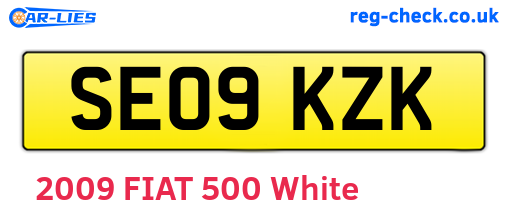 SE09KZK are the vehicle registration plates.