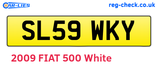 SL59WKY are the vehicle registration plates.